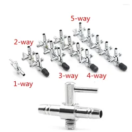 Kitchen Faucets 1PC Stainless Steel Aquarium Tank Air Pump Flow Splitter Tube Pipe Line Control Valve Switch