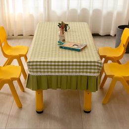 Table Cloth Kindergarten Tablecloth Cover Fabric Desk Pupil Waterproof And Oil-proof Rectangular