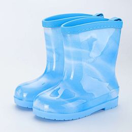 PVC Rubber High Quality Children Rainboots Waterproof Baby Boys Girls Water Shoes Lightweight Non-Slip Rain Boots Kids botas New L2405