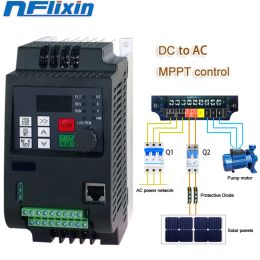 VFD 220V 0.75/1.5/2.2/4KW Solar Variable Frequency Drive Water Pump Drive Inverter Converter for 3 Phase Motor Speed Control