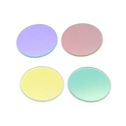 41.8mm x 2mm Green Yellow Red Blue Color Coated Transparent Round Flat Glass Lens for C8 C8+ C12 18650 LED Flashlight Torch