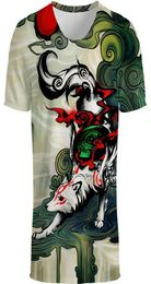 New T Shirt 3D Print Animal Tee Shirts Fashion Short Sleeve Men Women Unisex Elephant TShirt Fox tshirt S5XL 8 Styles3805634