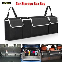 Car Organizer Car trunk storage bag foldable portable car trunk storage bag travel storage bag storage seat backrest bag car T240521