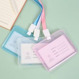 Transparent Employee's Work Card Cover Credit Bank Card Protector Waterproof ID Tag Pass Card Badge Holder Case Sleeve