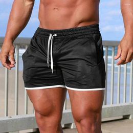 Men's Shorts Men Athletic Camouflage Print Summer Fitness Elastic Waist Drawstring Pockets Ideal For Running Beach