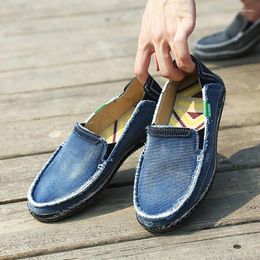 Casual Shoes 2024 Summer Men Canvas Espadrilles Breathable Loafers Comfortable Ultralight Lazy Boat Plus Size 48