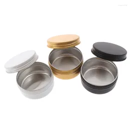 Storage Bottles 50ml Mini Tin Refillable Bottle Box Sealed Jar Packing Boxes Jewellery Candy Coin Earrings Gift Small