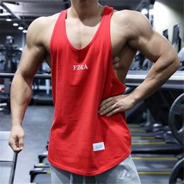 Gym Tank Top Men Fitness Bodybuilding Workout Quick dry Sleeveless shirt Male Summer Casual Singlet Undershirt Crossfit Clothing 240510
