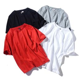 EBaihui 2021 Solid Colour Shortsleeved T shirts Men039s Cotton Halfsleeved Shirt Bottoming Shirt Team Uniform Customization S5886363