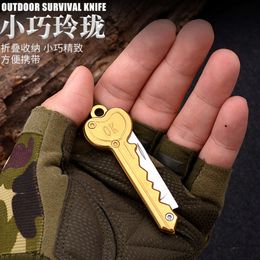 Outdoor OK Key Folding Portable Mini Stainless Steel Fruit Knife 037181