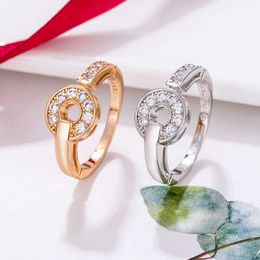 Bulgarijewellery Pendants Treasure Familys Lucky Turn Copper Money Ring V Gold Lucky Turn Diamond Embedding Simple and Luxury Small Design Ring