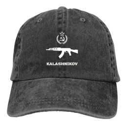 Y2K Summer Cap Sun Visor Soviet Kalashnikov AK-47 Hammer Hip Hop Caps Russian USSR CCCP Cowboy Hat Peaked Hats 240521