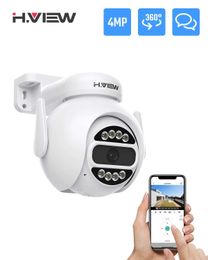 Wireless Camera Kits H.VIEW 5MP PTZ IP Camera Wifi Outdoor AI Human Detection Audio 1080P Wireless Security CCTV Camera P2P RTSP Wifi J240518