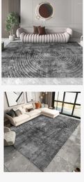 Carpets 14245 Plush Carpet Living Room Decoration Fluffy Rug Thick Bedroom Anti-slip Floor Soft Lounge Rugs Solid Large