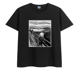 Printing Of The Scream TShirt Sleeves tee Casual ONECK 9 Colours Cotton Summer Clothes TOP TEES OverSize S5XL TShirts3800537