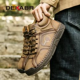 DEKABR Brand Handmade Boots For Men High Top Casual Shoes Autumn Winter Man Trend Boots Men British Style Snow Boots Footwear