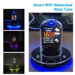 Table Lamps 2024 Smart WIFI Networked Nixie Tube Automatically Update Digital Desktop Decorations Christmas Birthday Give Friend Gifts