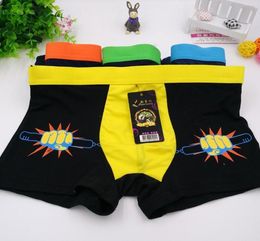10Pcslot Whole Milk Silk Men Underwears boxers Boy Fashion printing Plus Size 4XL breathable and comfortable Men039s Short7782800