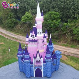 Factory direct sales simulation castle inflatable air model large building model decoration 10mLx7mWx15mH (33x23x50ft)