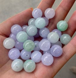 13mm Purple Myanmar Jadeite Round Beads For Jewelry Making Diy Bracelet Necklace Islamic Tasbih Muslim Rosary Beads Accessories