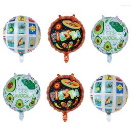 Party Decoration 10pcs Tropical Hawaiian Balloon Mexican Decorative Alpaca Burrito Cactus Aluminium Baby Shower Helium Globos