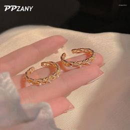 Cluster Rings Simple Fashion Pearl Opening Ring Korean Women Exquisite Jewellery Student Index Finger Girlfriends Gift 2024 Luxury