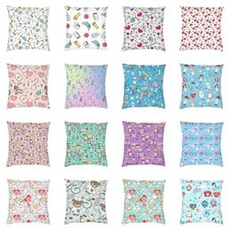 Pillow Luxury Nursing Pattern Throw Case Decoration Custom Health Care Cover 40x40cm Pillowcover For Sofa