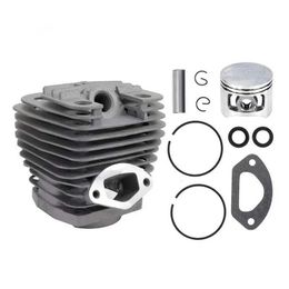 Other Garden Tools 1 Set 58CC Dual Channel Cylinder and Piston Set for Chain Saw Brush Cutter Accessories Garden Tool Parts Cylinder Piston Set S2452177
