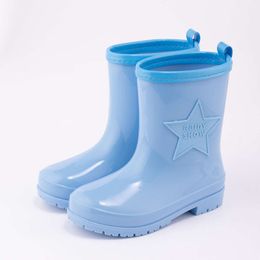Soft Sole Girls' Kids Shoes Water Boys Anti Slip Rain Boots Light Girl's Boot botas de lluvia L2405
