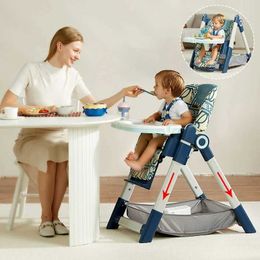 Dining Chairs Seats OEM best-selling portable plastic childrens and baby food feeding high chair with wheels WX5.20