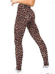 Women's Leggings Push Up Workout Women Yoga Pants Leopard Printed Sport Leggins High Waist Gym Fitness Tights