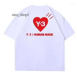 Y3 Short Men's T Shirts Joint Offering Cotton Round Neck Short Sleeve Short Love Printed T-Shirt Summer Men And Women Top 5976