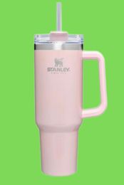 40oz Mug Tumbler With Handle Insulated Tumblers Lids Straw Stainless Steel Coffee Termos Cup With logo2592435