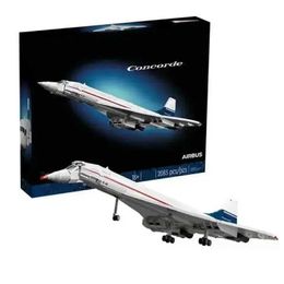 Aircraft Modle 10318 Concorde Airbus Building Block Technology 105CM Aircraft Model Brick Childrens Education Toy Christmas Gift S5452138