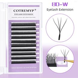 False Eyelashes 8D W Shape Cluster Lashes Extension Comfortable And Lightweight Perfect For Eye Makeup