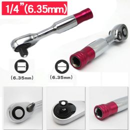 2 in1 Mini Hex Bit Driver Ratchet Wrench Set Hand Repair Tool For Vehicle Bicycle Bike Socket Wrench 72 Teeth Kit Tool