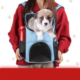 Pet Carrier Backpack Outdoor Dog Cat Backpack Ventilated Mesh Double Shoulder Pet Travel Bag for Cat Small Dogs Puppy Travelling