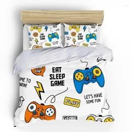 Bedding Sets Sejms 3D Blue Handle Game Machine Children's Personalised Pillow Case Luxury Adult Men's Set Double Large Bed