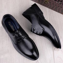 Casual Shoes 2024 Men's Genuine Leather Oxford Big Size 36-47 Italian Soft Anti-slip Rubber Man Real Wedding Men