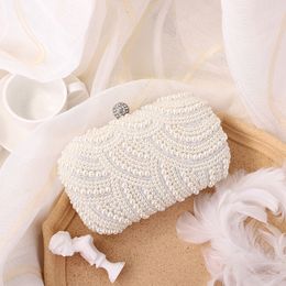 Cross-border Main Promotion New Pearl Evening Bag Japanese And Korean Style Ladies Internet Celebrity Dress Evening Bag Fashionable Clutch B