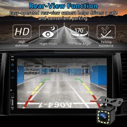 Car Radios Bluetooth Autoradio HD Touch Screen FM Audio 2 Din 7023 Carplay for Toyota KIA Ford VW Multimedia Video Player