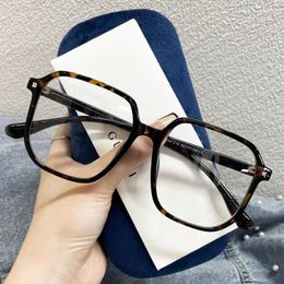 Sunglasses Frames Big Size Men Women Eyeglasses Square Shape Blue Light Blocking Female Frame High Quality Glass For