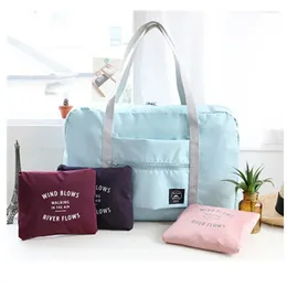 Storage Bags Travel Folding Bag Luggage Case Shoulder Shopping Clothes Finishing Organizer Reusable