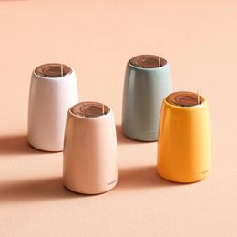 Storage Bottles Creative Nordic Push-Type Automatic Toothpick Box Plastic Around Household Organizer