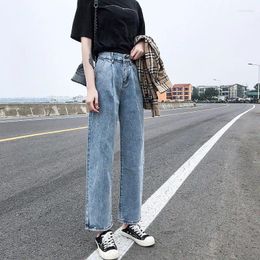 Women's Jeans Woman Pants Autumn Winter High Waist Straight Loose Pantalones Vaqueros Mujer