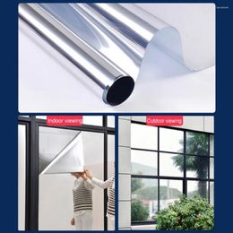 Window Stickers Privacy Film Self Adhesive Anti UV Sun Blocking Heat Control Reflective One Way Insulation Glass Sticker