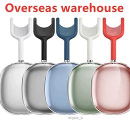 Earphone Accessories For Airpods Max Headset Accessories Earphone Transparent TPU shell Solid Silicone Waterproof Protective case AirPods Maxs Headphones Cas