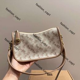 Coachtopia Desiner Womens Luxury Handba Vintae Hot Stamp Coaches Bags Genuine Leather Woman Small Square Old Flower Material Tabby Coachwallets Coachpurse 129