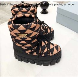 Pradshoes 2023 Boot Womens Designer Luxury Fashion Lace Up Scarpe calzature di fabbrica 35-41