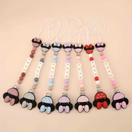 Pacifier Holders Clips# Customized baby pacifier fasteners personalized name clip Nipple dummy stand anti drip chain shower chew toy d240521